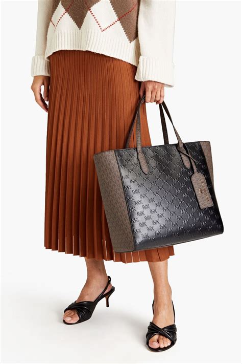 michael kors embossed tote.